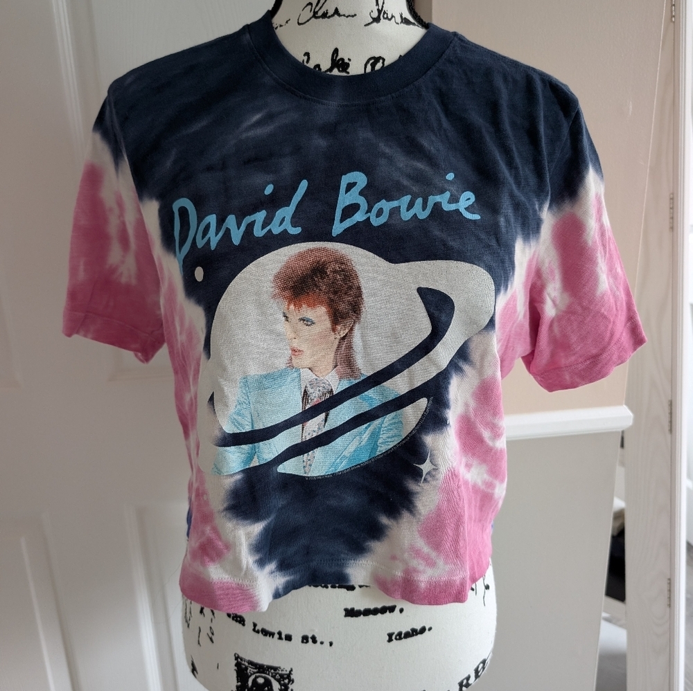 Nwot Junk Food David Bowie Tie-Dye Graphic Tee